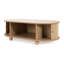 Table d'appoint ovale d'inspiration rétro, surface enduite, porte pour économiser de l'espace, livres et couvertures de rangement à deux niveaux, s'adapte à une longue porte à ouverture en douceur, conception à base surélevée spacieuse