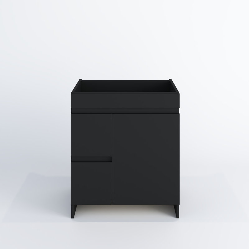Cinnamon 30 " Single Bathroom Vanity Base, Matte Black