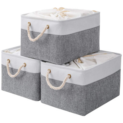 Longshore Tides Fabric Decorative Bin