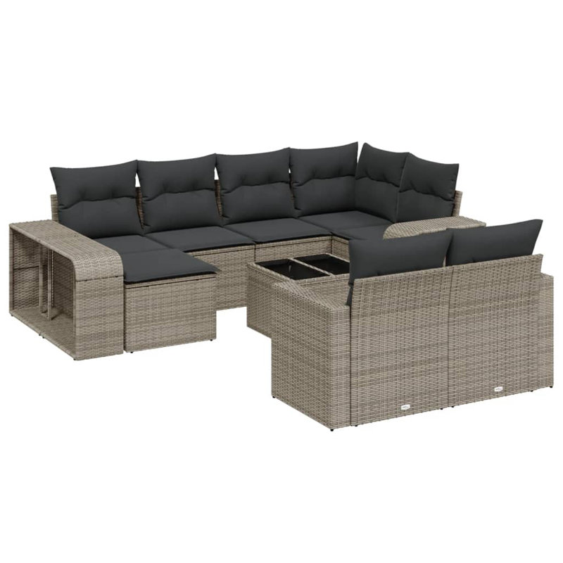 Vidaxl Garden Sofa Set Grey