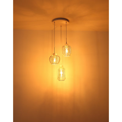 Demirali 3 - Light White Geometric Pendant