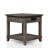 Solid Wood + Gray End Table With & Storage Drawer Rustic Charging And Space