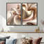 Subtil sophistication rose exquise et or II - décoration murale moderne-514955614-514955615-514955612