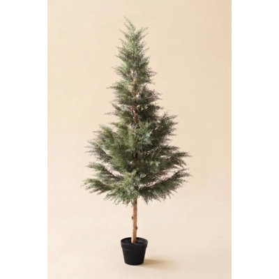 Cyprès artificiel 60 po en pot plastique