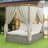 Adjustable Sun Bed With Curtain-1039603525