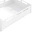 Lit plateforme grand format avec garde-corps pleine longueur, base de lit grand profil bas, aucun sommier tapissier requis, blanc-1683242342-1683242343