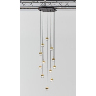 Luminaire suspendu sphère 12 lumières Krantz