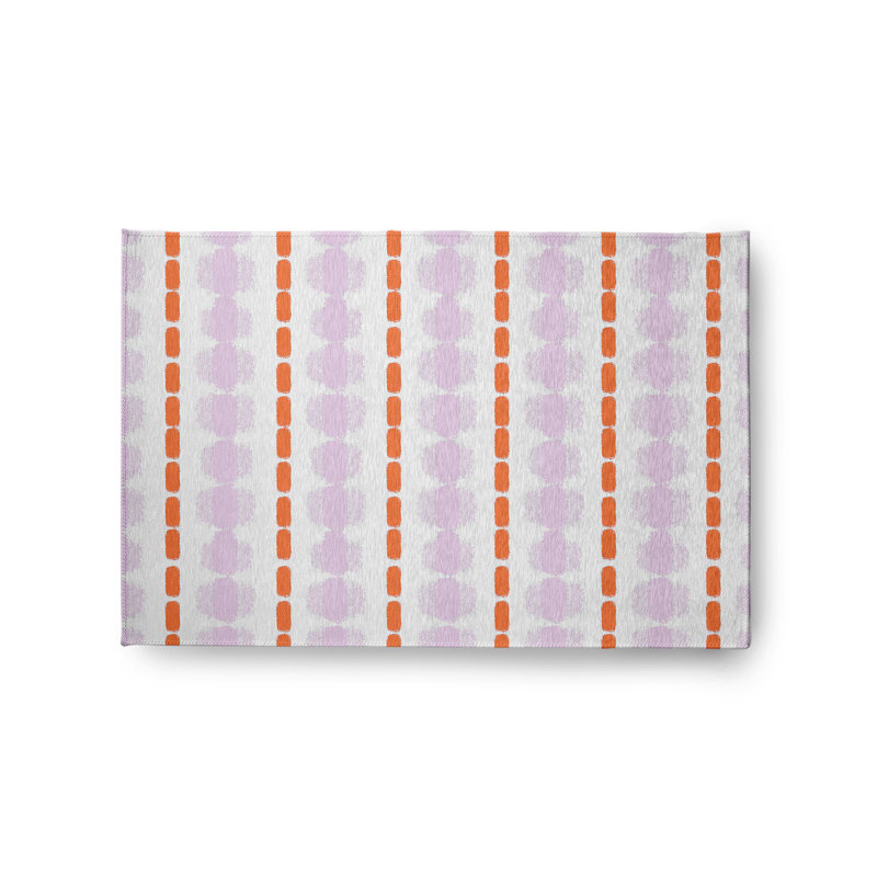 Deferiet Chenille Striped Indoor Rug, Rectangle 2' x 3'
