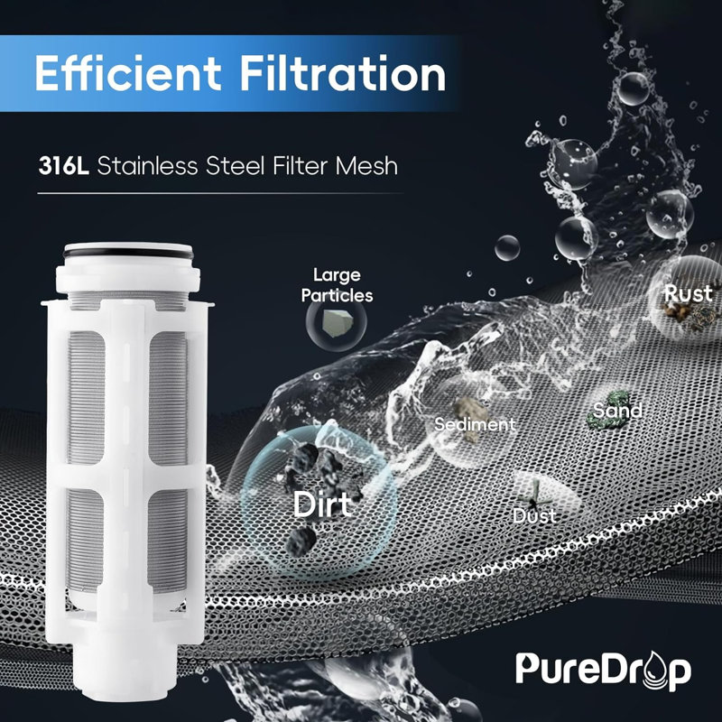 Système de filtre à sédiments à préfiltre jetable PDR-50WSP | PureDrop