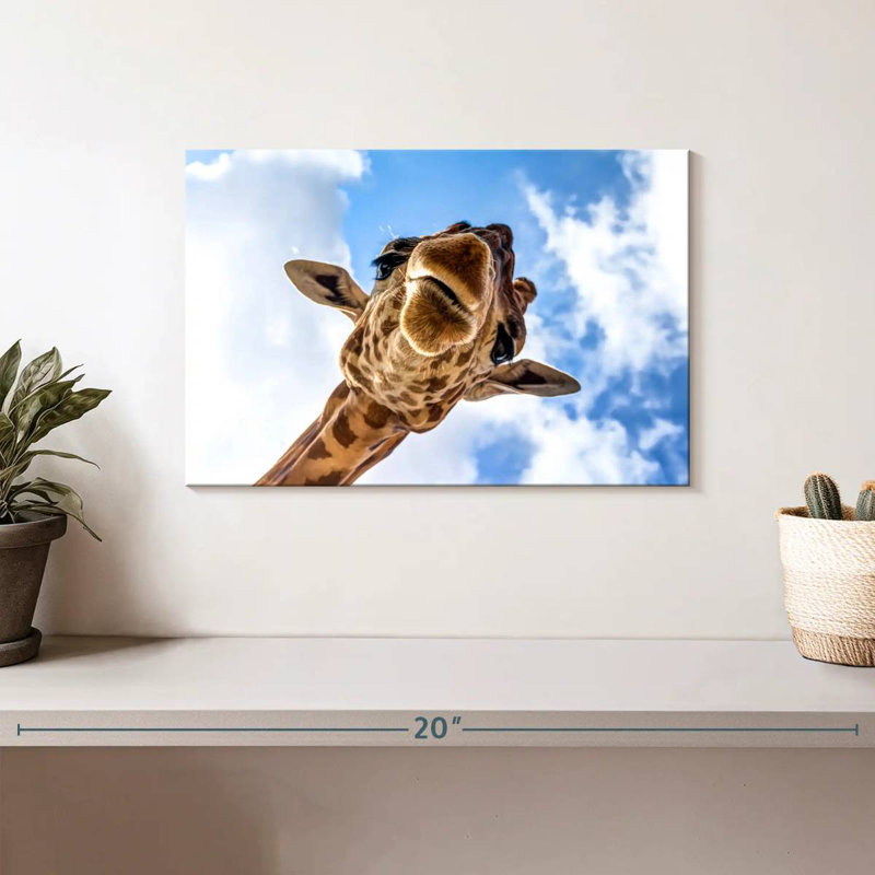 Curieuse girafe Brampt, H 8 po x l 12 po