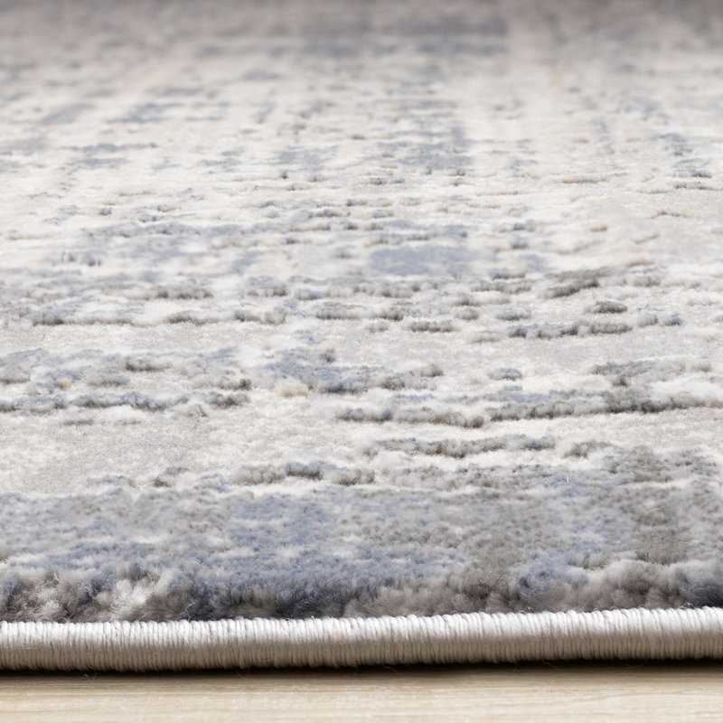 Tapis de sol à motif patiné avec patins Sylvaris, Rectangle 7 pi 10 po x 10 pi 6 po