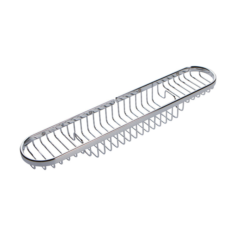 Splashables 18" Large Combination Shower Basket, Polished Chrome, 2" H x 17.8" W x 3.9" D