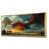 Toile avec cadre flottant or
