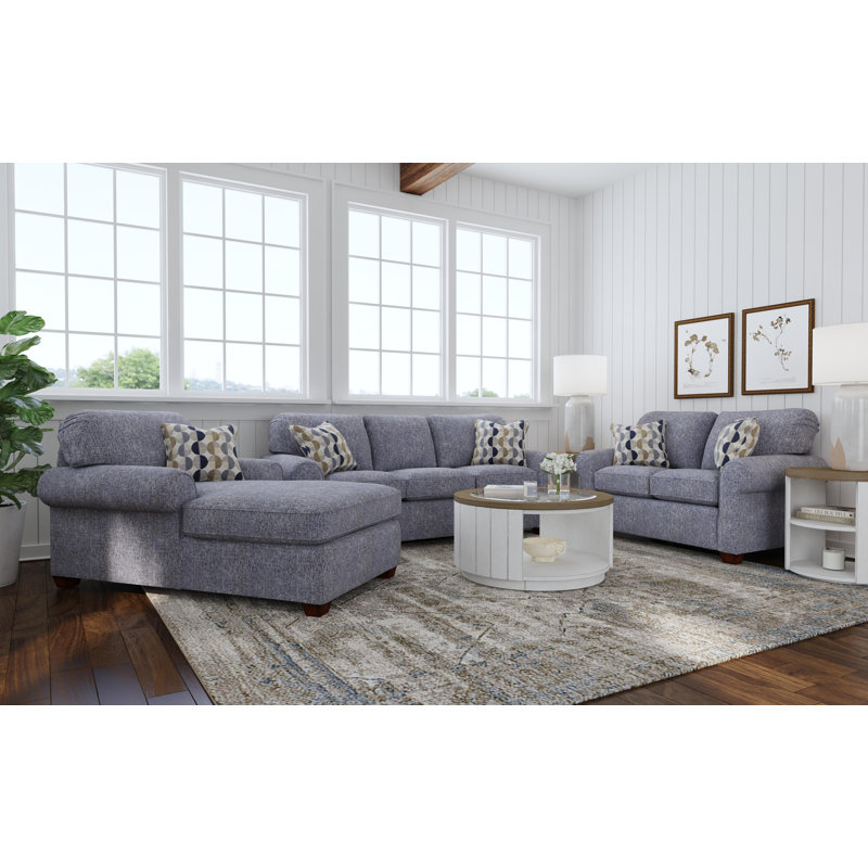 Tobias Chair Chaise, Indigo Blue