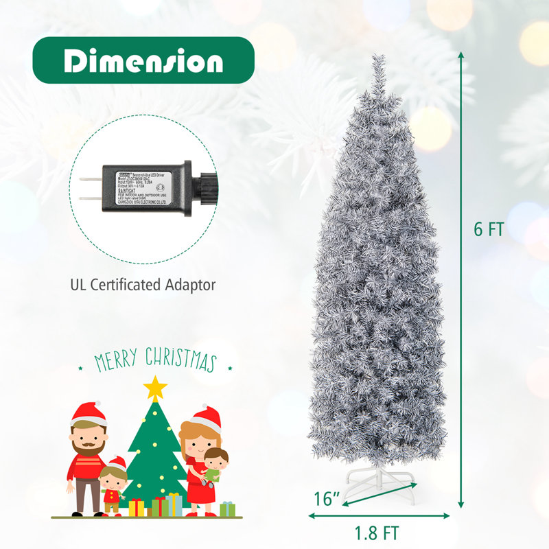 Arbre de Noël illuminé 6 pi