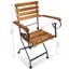 Mcdermott Folding Patio Dining Armchair with Cushion