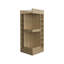 Armoire de bar 46 po à 3 coins de 46 po - 14 bouteilles de vin et rangement pratique pour la maison-1245540369
