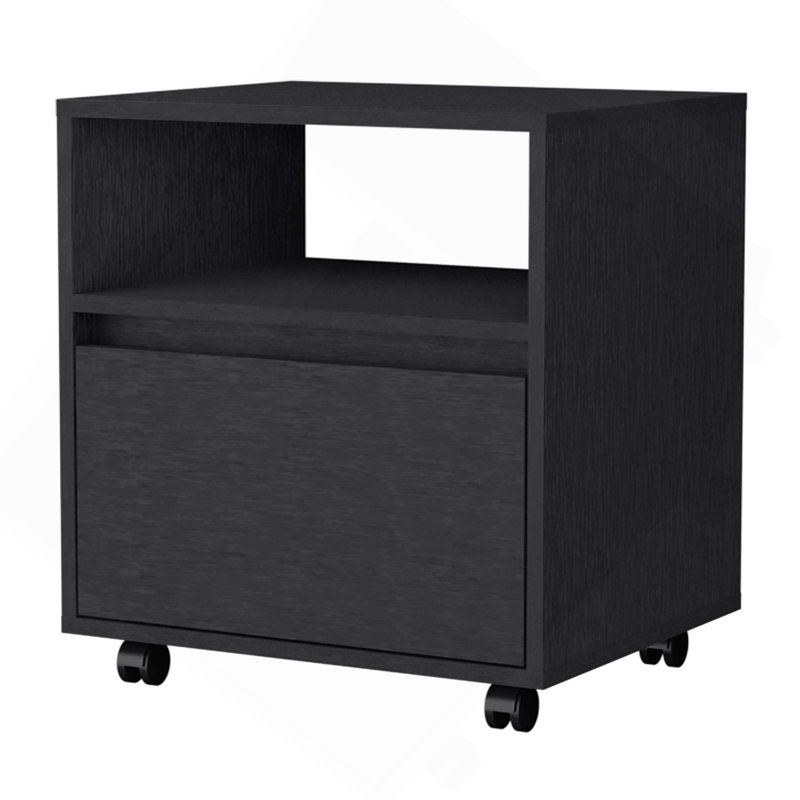 Wenge 1-Drawer Nightstand, Wenge
