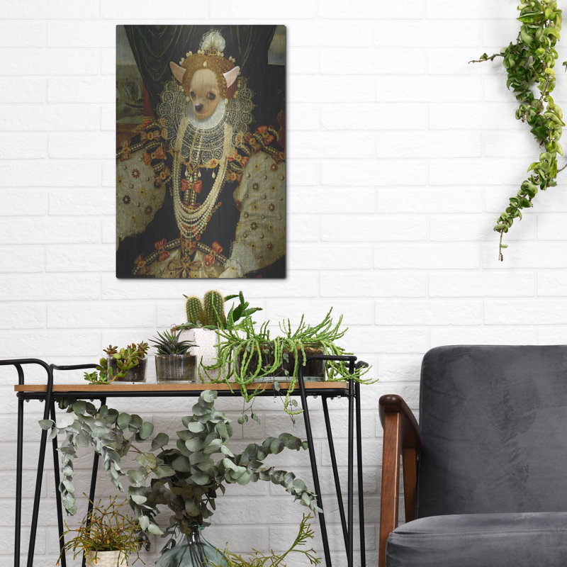  «Queen Elizabeth» par John Hovenstine, art mural en métal, 12 po x 16 po, H 16 po x l 12 po