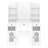43.2" Vanity Desk with LED Mirror and Lights-879279255