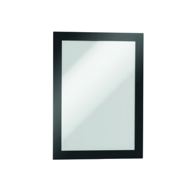 Porte-affiche magnétique noir Duraframe de 5,5 po x 8,5 po Durable