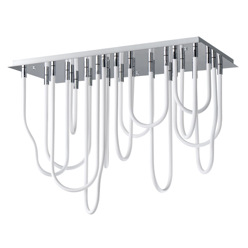 Lustre encastré Soleil, Chrome poli
