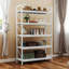 158 H X 80 W Corner Shelf Unit，Metal Ladder Shelving Unit-175926463