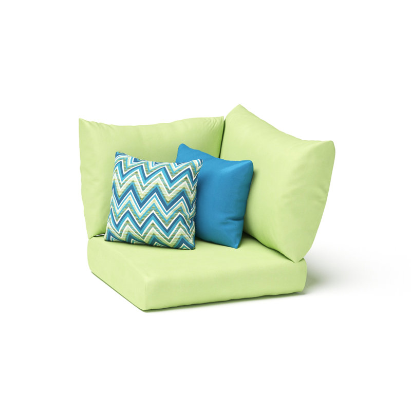 Balceta Sunbrella Outdoor 5'' Cushion Cover, Gingko Green Sunbrella®