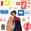 Adhésif décoratif «The Movie Super Heroes»