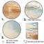 Golden and Blue Beach Tranquility II - Nautical & Beach, reproduction d'art sur toile-95875724-135289568