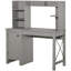 Bureau d'ordinateur avec huche et armoire, bureau à domicile avec rangement-106959560