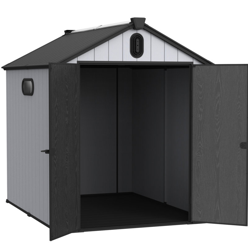 6X8ft Backyard Shed For Tools - Waterproof & Spacious 6*8Ft Plastic Tool Room