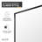 Welle 74 In. X 34 In. Framed Fixed Shower Screen Door In Matte Black With 5/16" (8Mm) Tempered Clear Glass-119446100-119446104