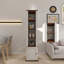 Armoire de rangement rotative, idéale pour le salon, le vestibule et la salle de bain