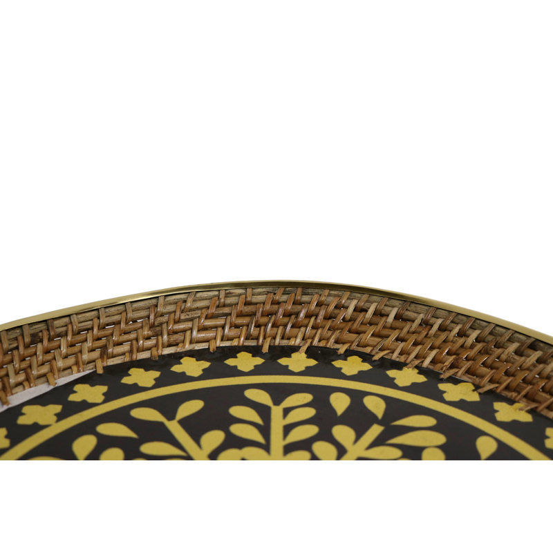 Panier en osier 16 "avec base peinte à la main Bay Isle Home™