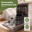 Mijoteuse 6QT avec insert en céramique amovible et couvercle en verre trempé-129756884-129756885