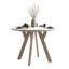 Extendable Round Metal Base Dining Table-1563213557-1563213559