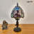Tiffany Style Mini Table Lamp — Rose