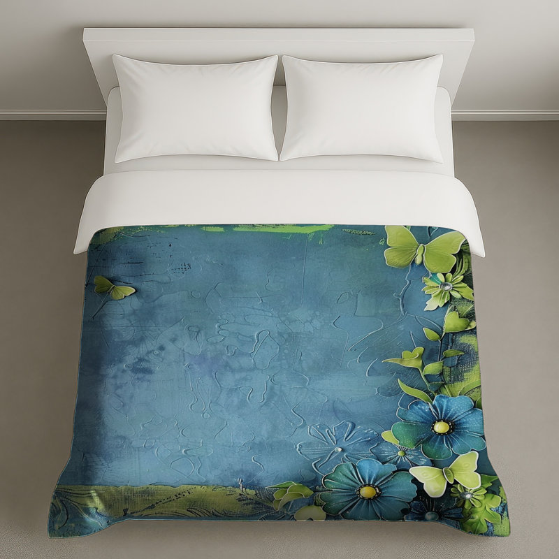 Housse de couette Butterfly Bedding Nature Boho, Grand lit