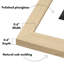Cadre photo Americanflat - ensemble de 2 - cadre avec passe-partout - plexiglas poli-101177768-101210533