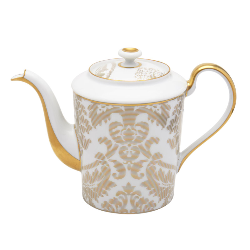 Damassé Ritz Paris Porcelain Teapot