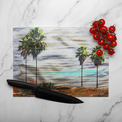S&B Palm Glass Chopping Board
