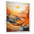 White Floater Framed