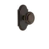 Grandeur Arc Plate Passage with Circulaire Door Knob
