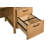 Roldan 4-Drawer Double-Pedestal Computer Desk with Letter-Size File Storage, Light Ash