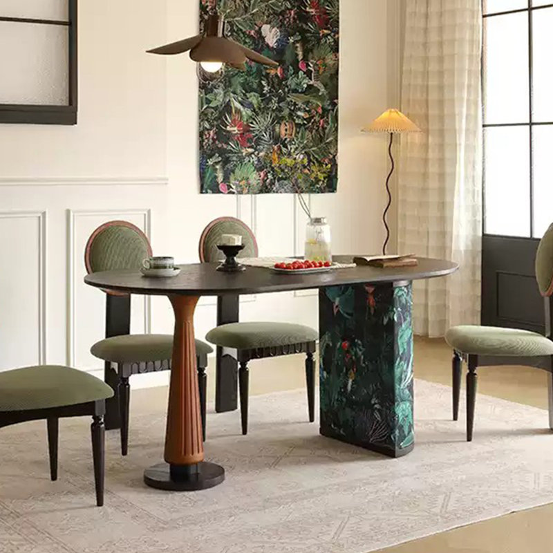 Table de salle à manger Mid-Century, H 29,53 po x L 70,87 po x l 33,46 po
