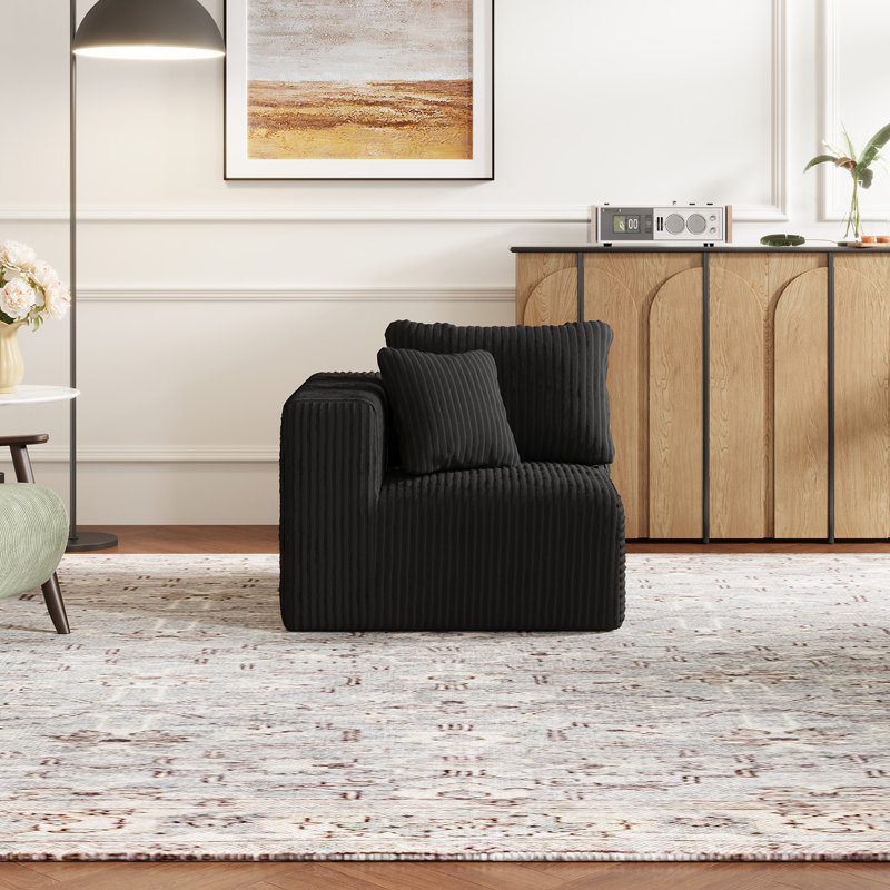 Modern Plush-upholstered Accent Sofa