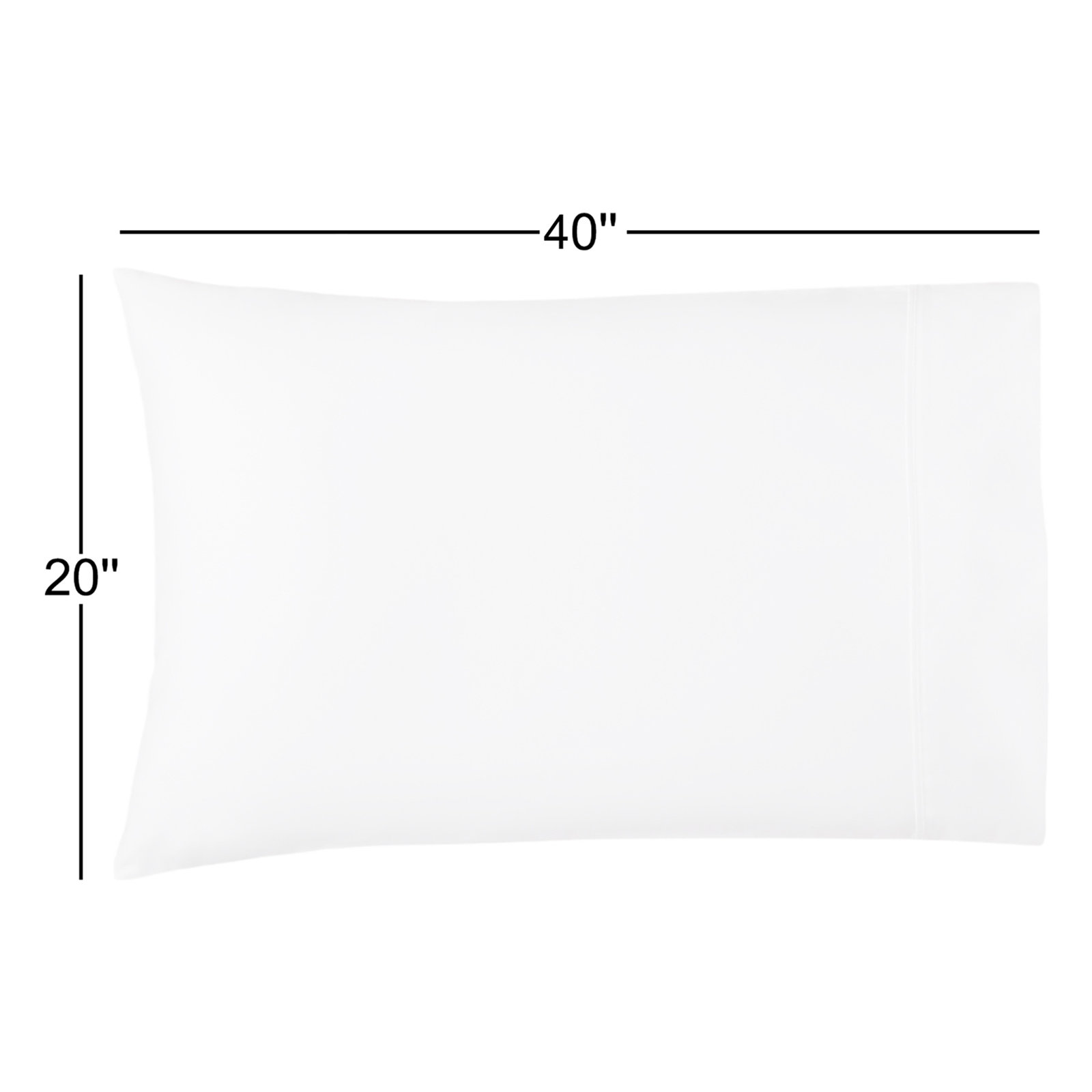 Hayward Egyptian-Quality Cotton Pillowcase, Pale Blue, King - 2 King Pillowcases