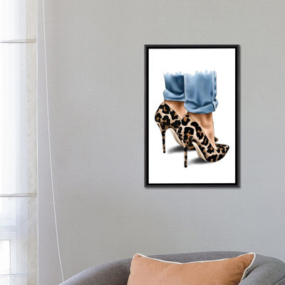 Impression d’art graphique, "léopard spot Heels" par Elza Fouche