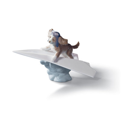 Let's Fly Away Dog Figurine